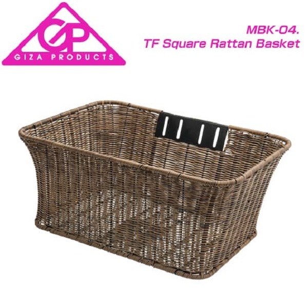GIZA ���� BASKET �Х����å� MBK-04.TF Square Rattan Basket �ѷ������Х����å�(BKT08800)(4935012332817)