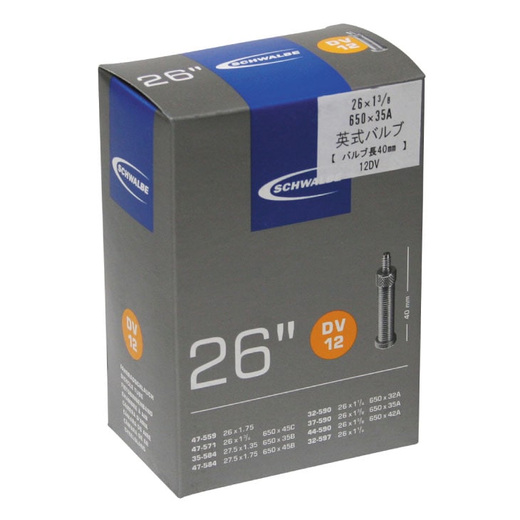 (¨Ǽ)SCHWALBE  TUBE 塼֡12 DV۱ѼХ(40mm)(4026495099066)