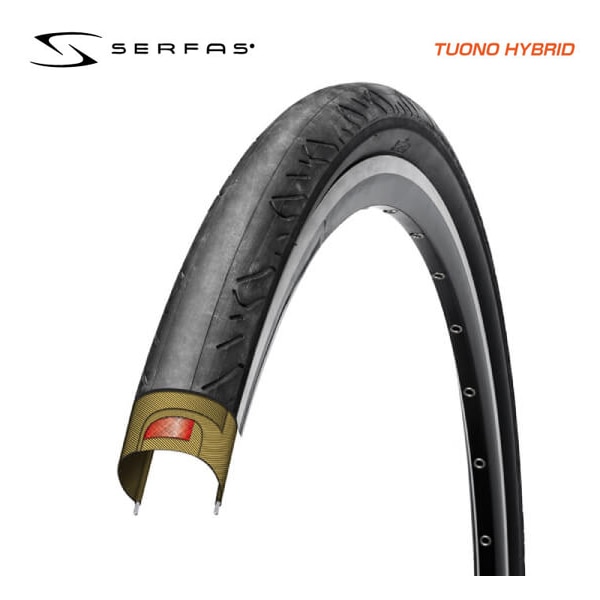 SERFAS ե TIRE  TUONO HYBRID ĥΥϥ֥å 70032C(1) ֥å(728451)