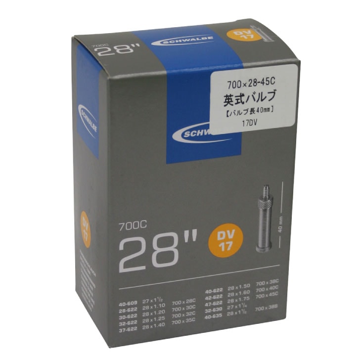 (¨Ǽ)SCHWALBE  TUBE 塼֡17 DV۱ѼХ(40mm)(4026495098526)