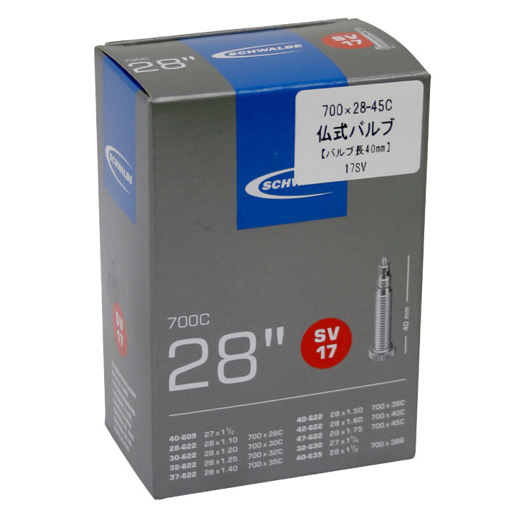 (¨Ǽ)SCHWALBE  TUBE 塼֡17 SVʩХ(40mm)(4026495098564)