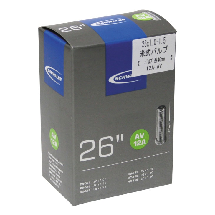 (¨Ǽ)SCHWALBE ������� TUBE ���塼�֡�����12A AV���Ƽ��Х��(40mm)(4026495098960)