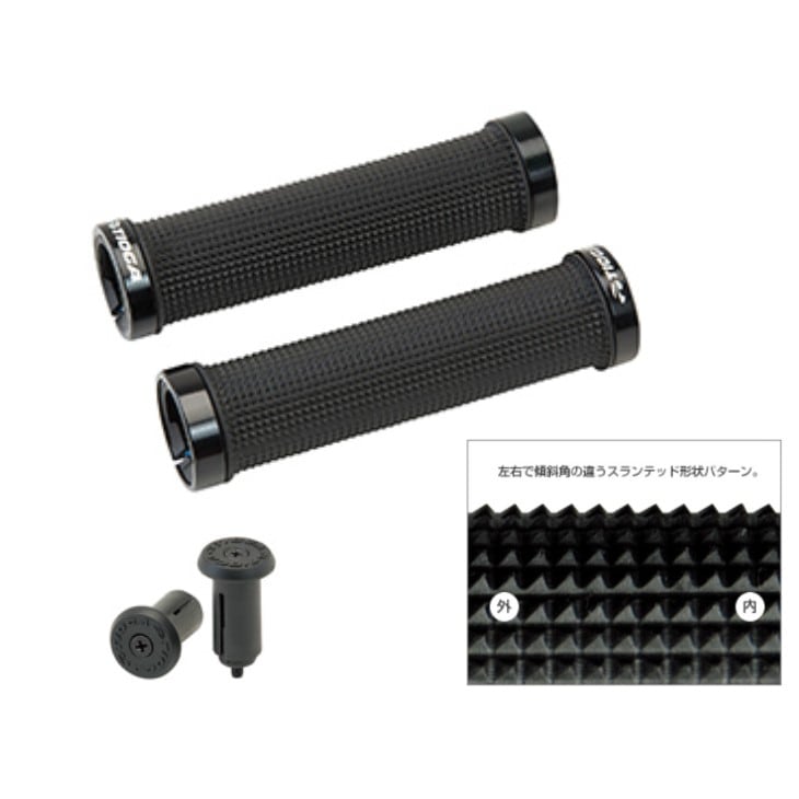 (¨Ǽ)TIOGA �������� LOCK-ON SLIM GRIP ���å����� ����� ����å� �֥�å�(HBG17600)(4935012035213)�֥�å�