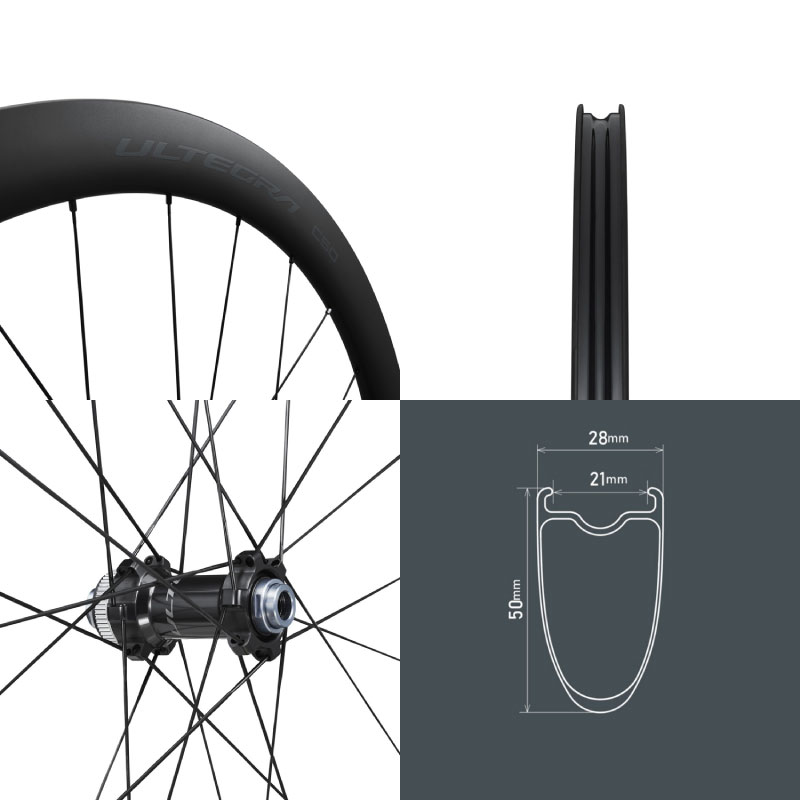 即納)SHIMANO シマノ WH-R8170-C50-TL フロントのみ