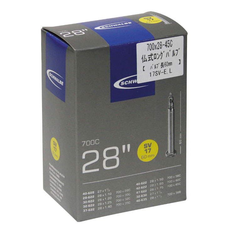 (¨Ǽ)SCHWALBE ������� TUBE ���塼�֡�����17 SV-EL��ʩ���Х��(60mm)(4026495098588)