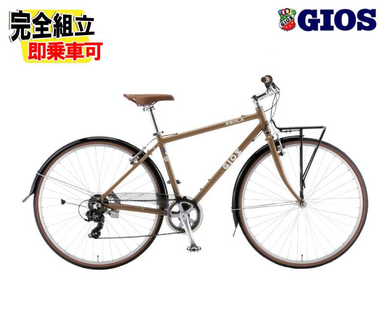 2026 GIOS ジオス ESOLA イソラ ブラウン 7段変速 クロスバイク 