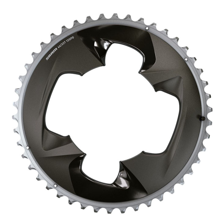 SRAM ����� Force AXS Chain Ring �ե����� �������� ���������� ��������(Force AXS 2X�б� 12s)Polar Grey