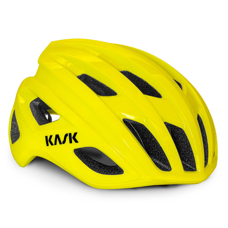 BRIKO イエロー ヘルメット チンガード付き　SL KASK カスク MOJITO 3 WG11 モヒート キューブ イエローフルオ(JCF公認