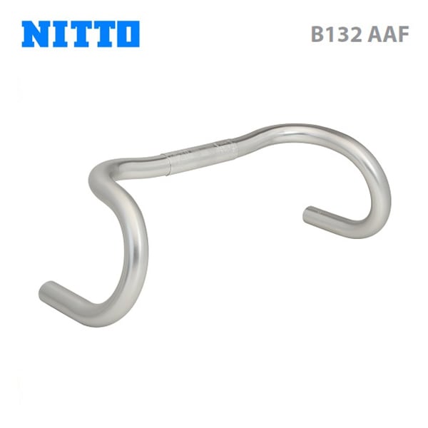 即納)NITTO 日東 ロード アルミハンドルバー B132 AAF 25.4mm シルバー
