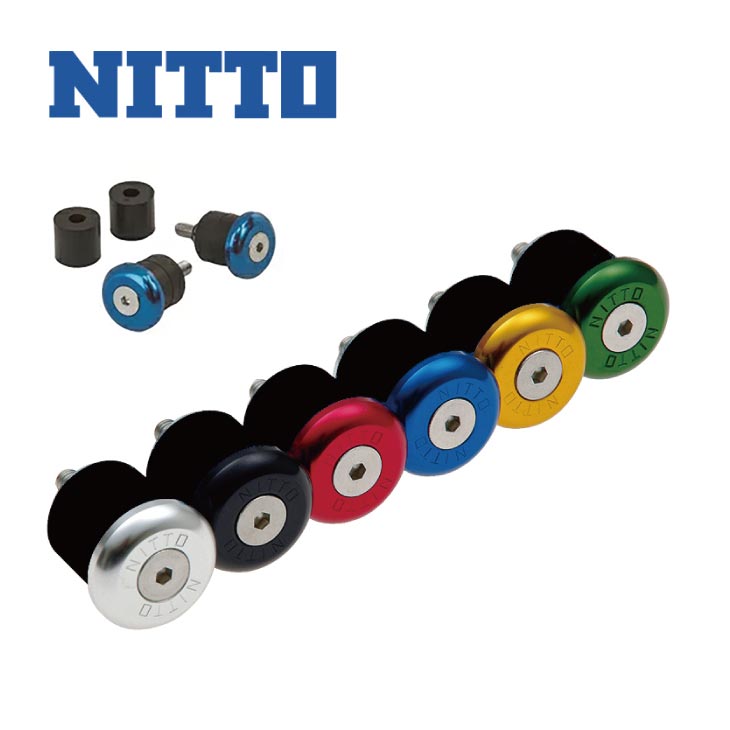 (¨Ǽ)(�᡼�����б�����)NITTO ���� ����ɥץ饰 Bar End Caps EC-02 ��22.2 �С������ ����å� EC-02 (2�ĥ��å�)