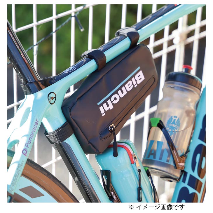 Bianchi 自転車 ブラック/ターコイズ フレームバッグ付き BIANCHI ( ビアンキ ) フレームバッグ トップチューブバッグ