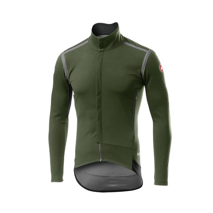(¨Ǽ)CASTELLI �����ƥ� PERFETTO RoS LONG SLEEVE JACKET �ڥ�ե��å� ���� Ĺµ���㥱�å� MILITARY GREEN �ߥ꥿�꡼���꡼�� M������ ���ѥ��