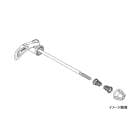 (¨Ǽ)(�᡼�����б�����)SHIMANO ���ޥ� QUICK RELEASE LEVER FRONT �����å���꡼����С� �ե������ �֥�å� 133mm WH-R501(Y4SK98100)(4524667941835)