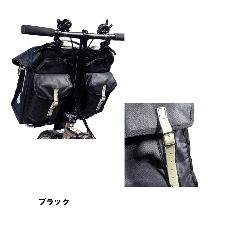 キャラダイス　シティーホルダー　ブロンプトン 自転車 フロントバッグ ベージュ ブロンプトン シティー