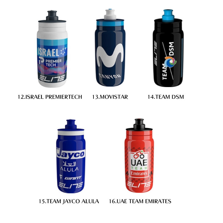 ELITE エリート　サイクルボトル　8本セット　新品未使用 ELITE ( エリート ) ウォーターボトル FLY TEX BOTTLE ( フライ