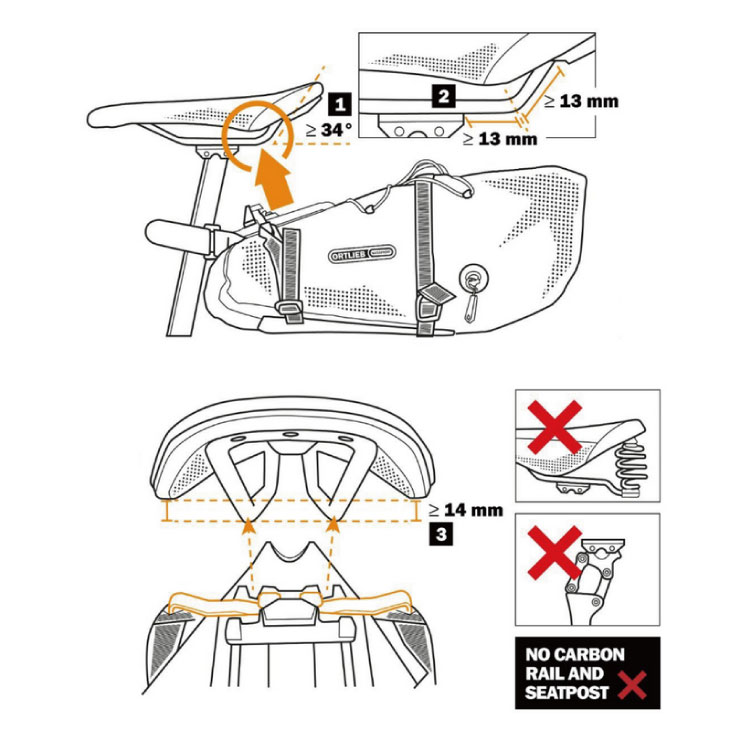 ORTLIEB オルトリーブ SEAT PACK QR シートパック QR 13L シートポスト