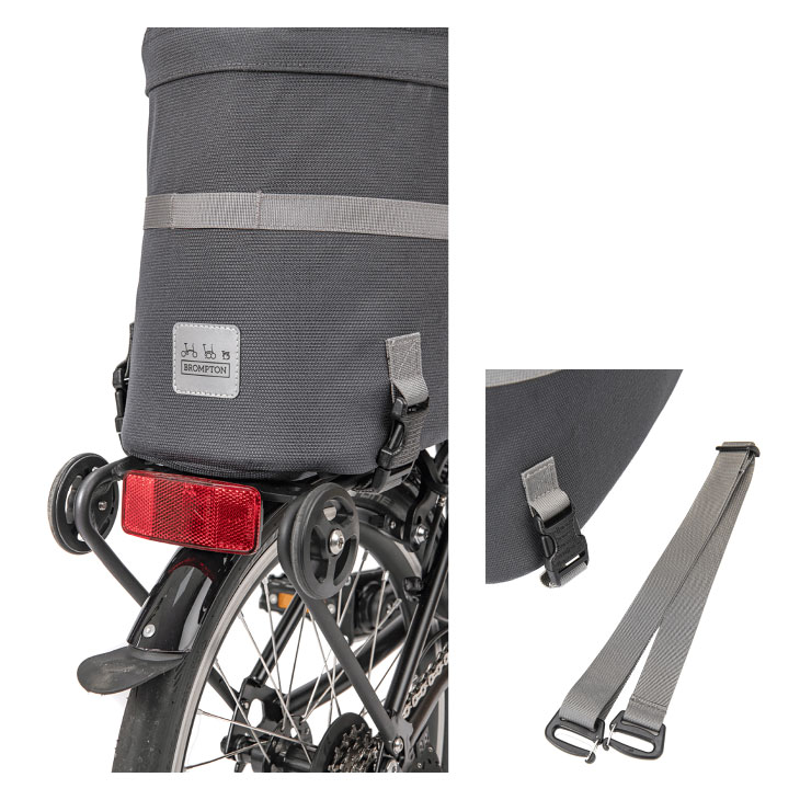 即納)BROMPTON ブロンプトン Borough Roller Rack Bag Dark Grey