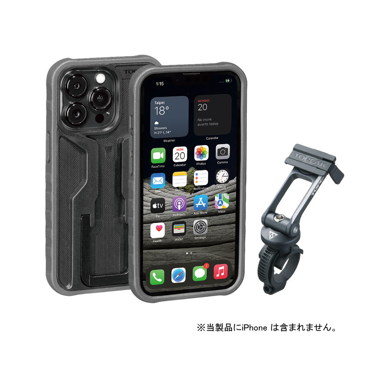 TOPEAK �ȥԡ��� RIDECASE SET for iPhone 13 Pro �饤�ɥ��������å� iPhone13Pro �� (BAG46300)(4710069706879)