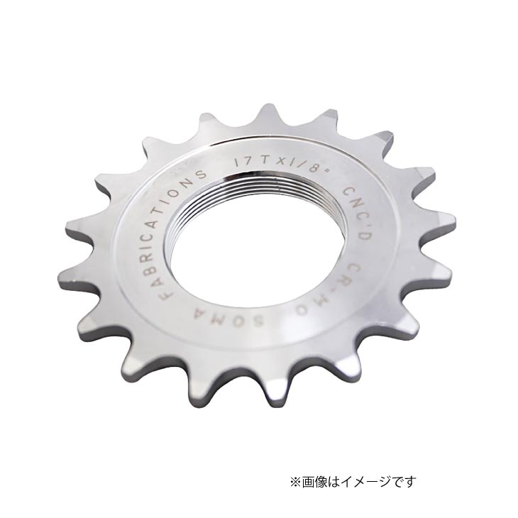 (�᡼�����б�����)SOMA ������ TRACK COG IN CHROME �ȥ�å��졼���ѥ��� ���� 1/2"��1/8" 16T ���ץ����å�(0849430019851)