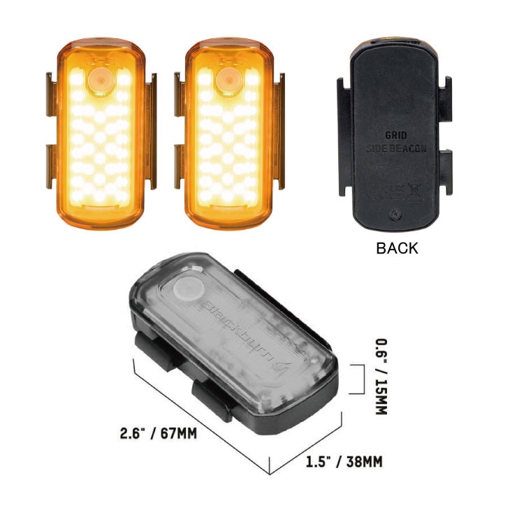 BLACKBURN ブラックバーン GRID SIDE LIGHT SET（2LIGHT）グリッド