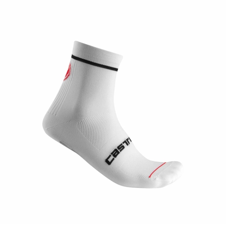 (�߸˰��ݥ�����)(�᡼�����б�����)CASTELLI �����ƥ� ENTRATA 9 SOCK ����ȥ顼�� 9 ���å���  �ۥ磻�� ��˥��å���