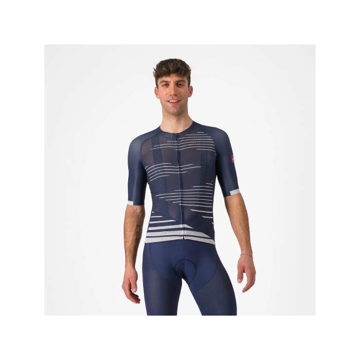 (¨Ǽ)CASTELLI ƥ CLIMBER'S 4.0 JERSEY 饤ޡ 4.0 Ⱦµ㡼 M BELGIAN BLUE/SILVER GRAY (8056006112829)