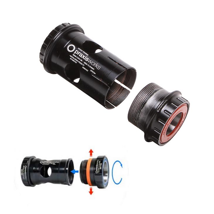 praxisworks SHIMANO PF30/BB30 ボトムブラケット Praxis Works Shimano Road BB30/PF30 Conversion Bottom