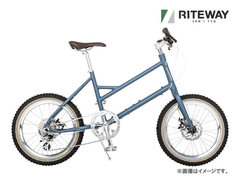 ☆RITEWAY ミニベロ ブラック バスケット付き/美品☆ RITEWAY ( ライトウェイ ) ミニベロ（小径車） GLACIER BLOCK