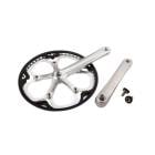 BROMPTON �֥���ץȥ� CRANKSET - SPIDER TYPE COMPLETE INCL LH+RH SILVER ����󥯥��å� ���ѥ����������� ����ץ꡼�� ����С�