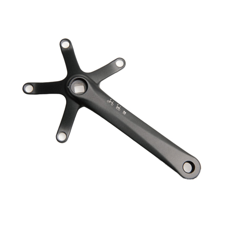 BROMPTON �֥���ץȥ� REPLACEMENT CRANK ONLY SPIDER TYPE RH ��ץ졼������ ������󥯤Τ� ���ѥ����������� �֥�å�(Q100451)(5053099000906)