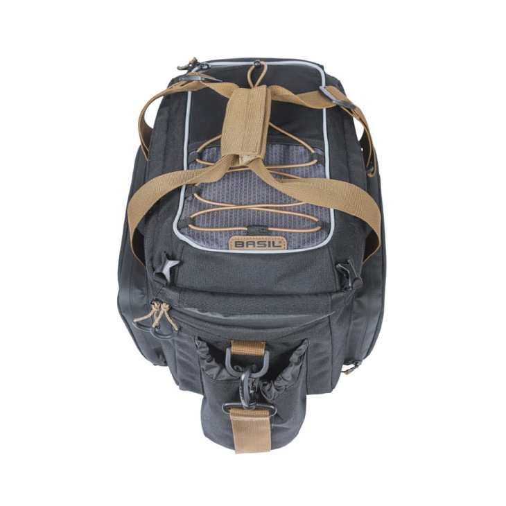 basil マイルズトランクバッグ プロ 9-36L キャリア 自転車 ブラック BASIL ( バジル ) リアバッグ・キャリアバッグ マイルズ トランク