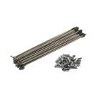 BROMPTON �֥���ץȥ� SPOKE/NIPPLE SET 13G SINGLE BUTTED 146mm ���ݡ���/�˥åץ륻�å� 13g ���󥰥�Хƥå� 146mm ����С�(Q100046)(5053099027224)