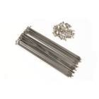 BROMPTON �֥���ץȥ� SPOKE/NIPPLE SET 14G DOUBLE BUTTED 151mm ���ݡ���/�˥åץ륻�å� 14g ���֥�Хƥå� 151mm ����С�(Q101695)(5053099027194)