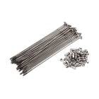 BROMPTON �֥���ץȥ� SPOKE/NIPPLE SET 14G DOUBLE BUTTED 145mm ���ݡ���/�˥åץ륻�å� 14g ���֥�Хƥå� 145mm ����С�(Q100425)(5053099000647)