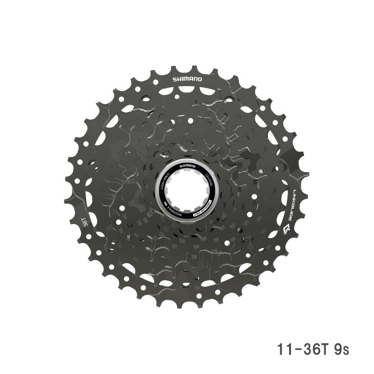 SHIMANO ���ޥ� CS-LG400-9 11-36T 9s LINKGLIDE �����åȥ��ץ����å�(ECSLG4009136)(4550170171704)