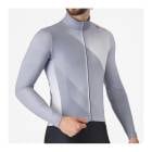 (�߸˰��ݥ�����)CASTELLI �����ƥ� AMPLIFY THERMAL JERSEY ����ץ�ե��� �����ޥ� ���㡼�� VORTEX GRAY/SILVER GRAY WHITE(���֡�4525512)Ĺµ���㡼�� ��� ������