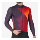 (¨Ǽ)CASTELLI �����ƥ� AMPLIFY THERMAL JERSEY ����ץ�ե��������ޥ� ���㡼�� DARK NIGHT SHADE/RED VIVID ORA(���֡�4525512)Ĺµ���㡼�� ��� ������