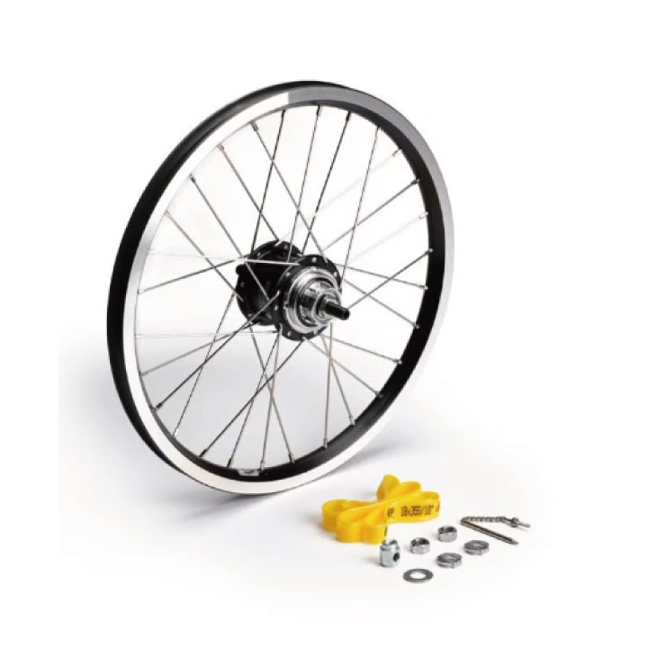 BROMPTON ブロンプトン Rr Whl +Fit Bwr 3Spd For 6Sp Blk/Svr リア