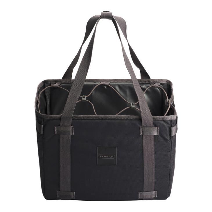 (¨Ǽ)BROMPTON �֥���ץȥ� BASKET BAG SMALL + FRAME �Х����åȥХå� ���⡼�� 10L �֥�å�(Q104159)(5053099271061)�ե���ȥХå�