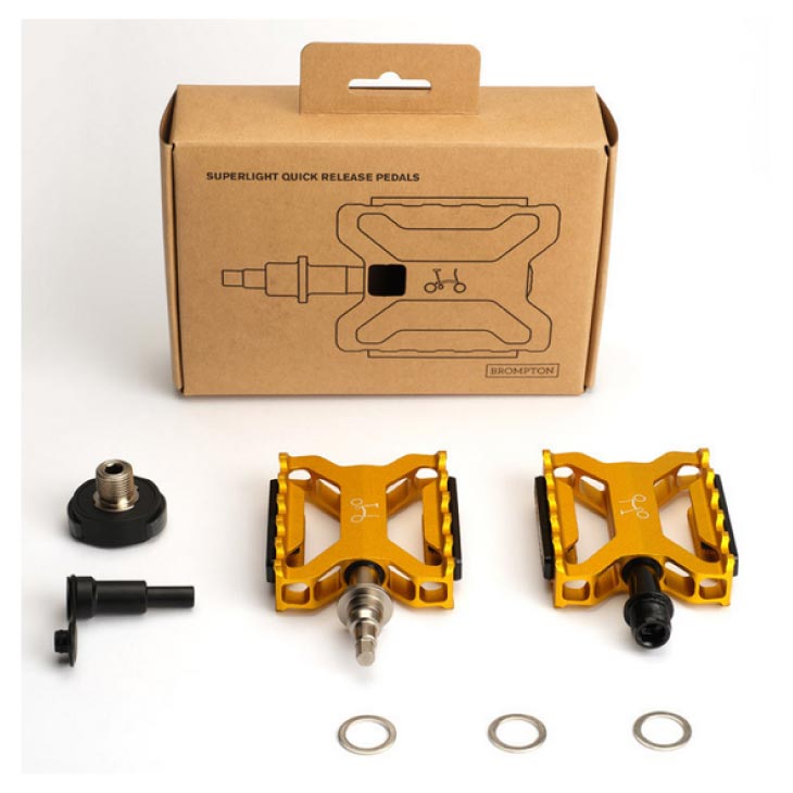 (¨Ǽ)BROMPTON �֥���ץȥ� COLOURLAB STANDARD QR PEDAL SET ����������� �����å���꡼�� �ڥ��� �������(Q104188)(5053099268979)�������å�
