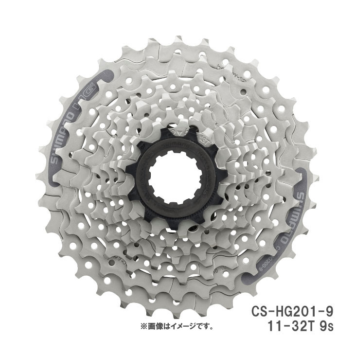 SHIMANO シマノ CS-HG201-9 11-32T 9s カセットスプロケット