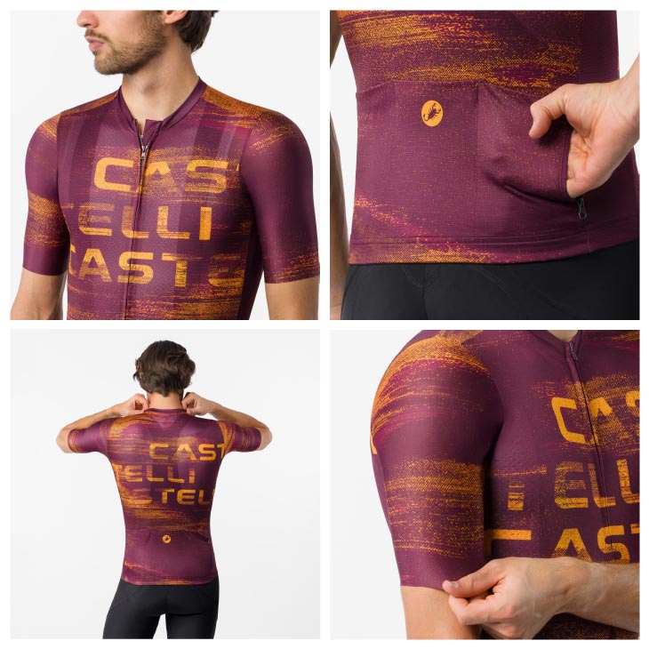 即納)CASTELLI カステリ STRATUS LOGO JERSEY ストラタス ロゴ 半袖
