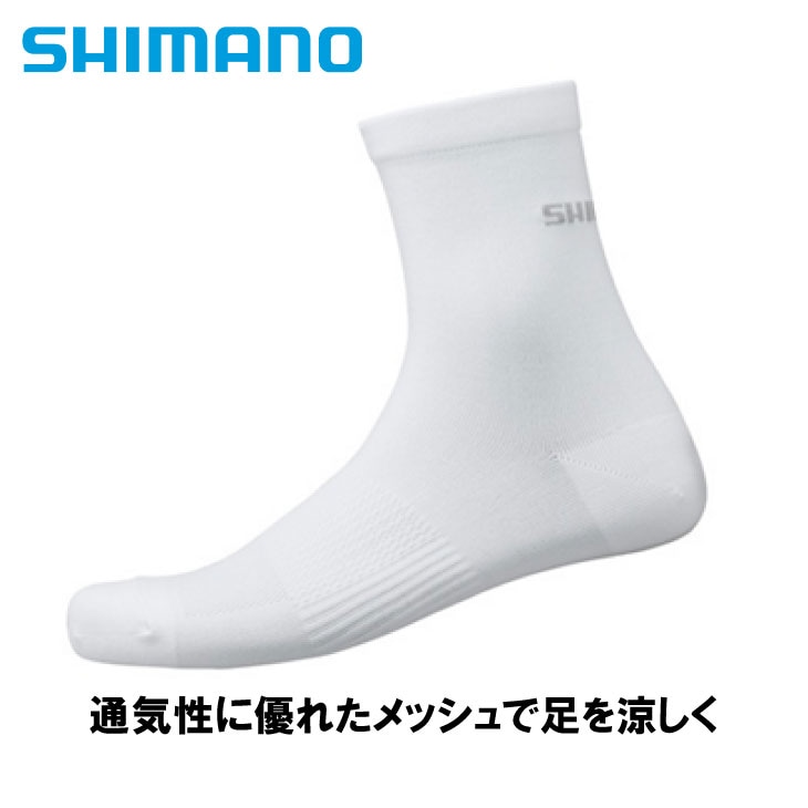 (¨Ǽ)(�᡼�����б�����)SHIMANO ���ޥ� PERFORMANCE MID SOCKS 3PAIRS �ѥե����ޥ󥹥ߥåɥ��å���  3�ڥ� ��˥��å��� �ۥ磻��