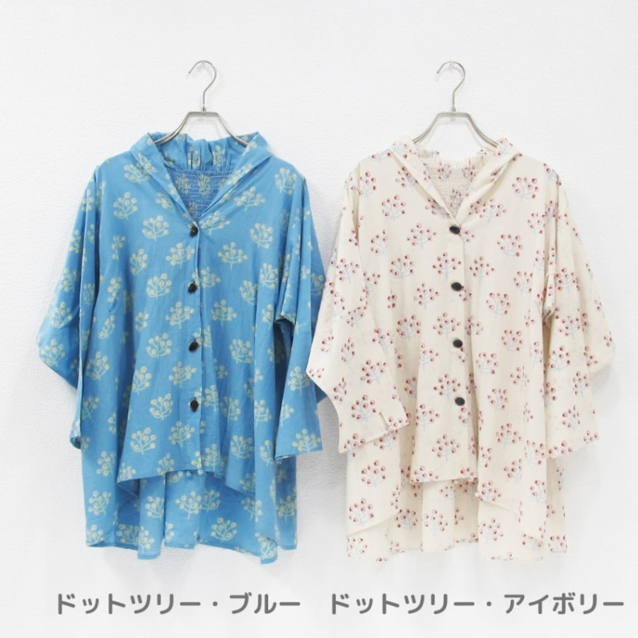 ＯＨＫジャケット　ドットツリー柄