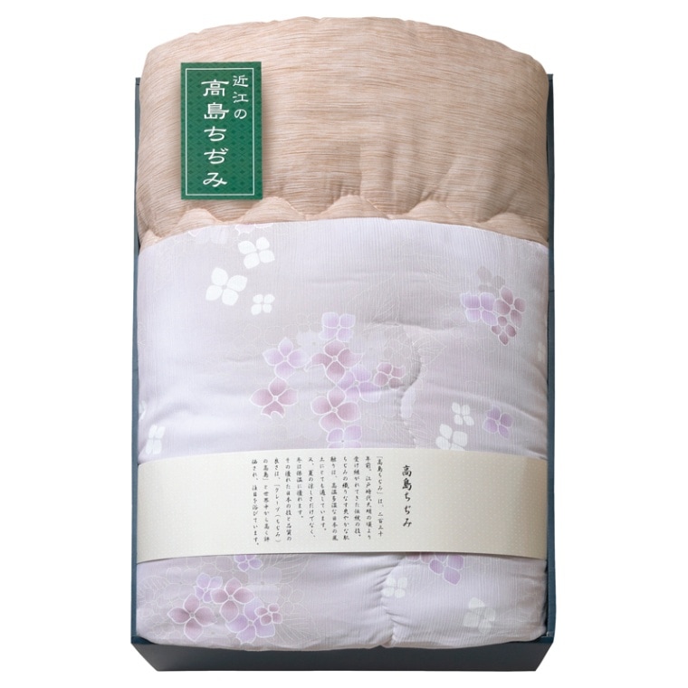 素材の匠 近江高島ちぢみ 肌布団＆キルト敷パッド【ブルー