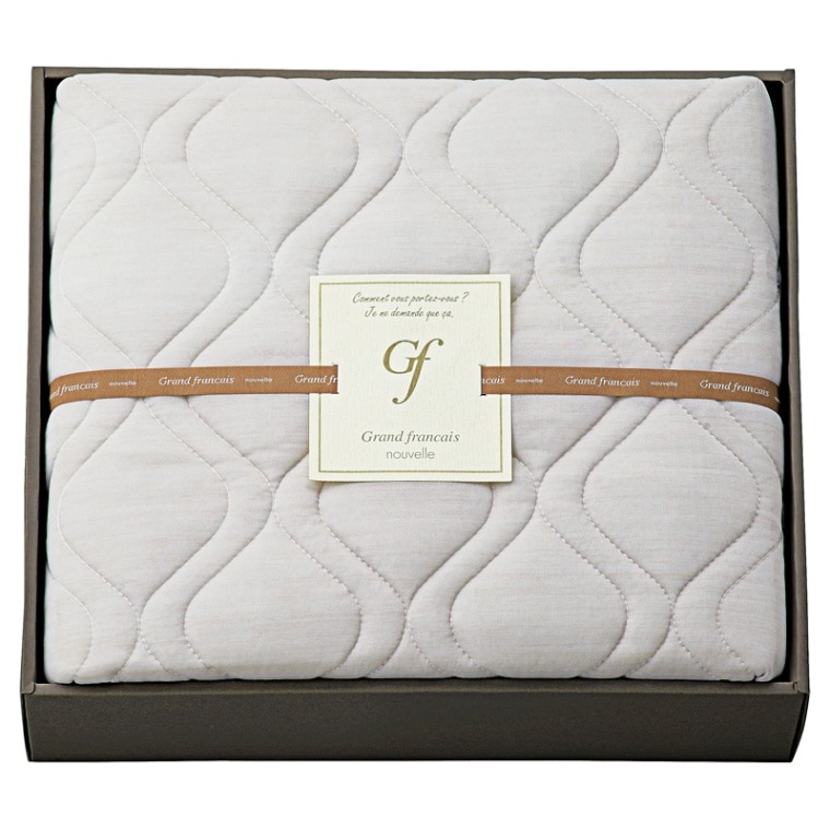 オオタ グランフランセ ヌーベル ハイソフトタッチマイヤー毛布 GFN8106 グレージュ・7078037 ｜オオタ グランフランセ ヌーベル ハイソフトタッチ