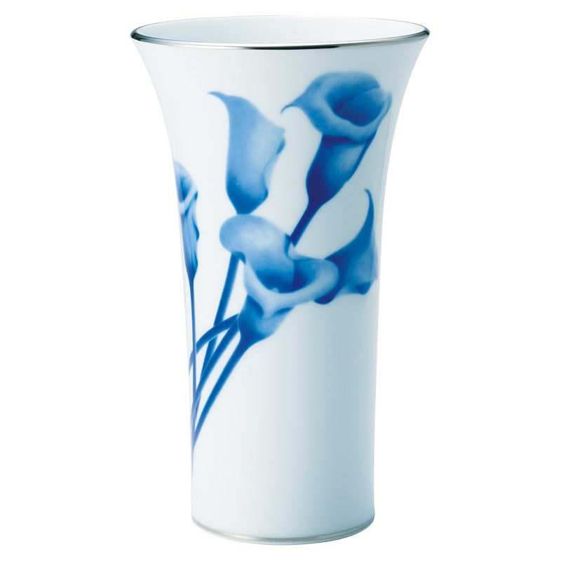 青のグラデーションが美しい花瓶 青のグラデーションが美しい花瓶 香蘭社 染付カラー | ギフト,食器