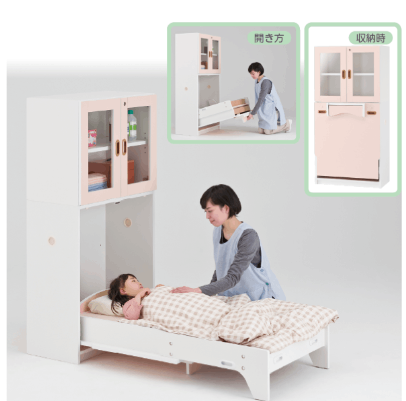 薬品戸棚付き収納ベッド | 保育,乳児～2歳児用品,ベッド | tool Pad