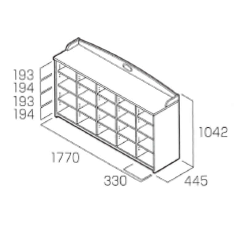 コロネ 5連ロッカー可動棚 | 保育,机・イス・ロッカー,ロッカー | tool