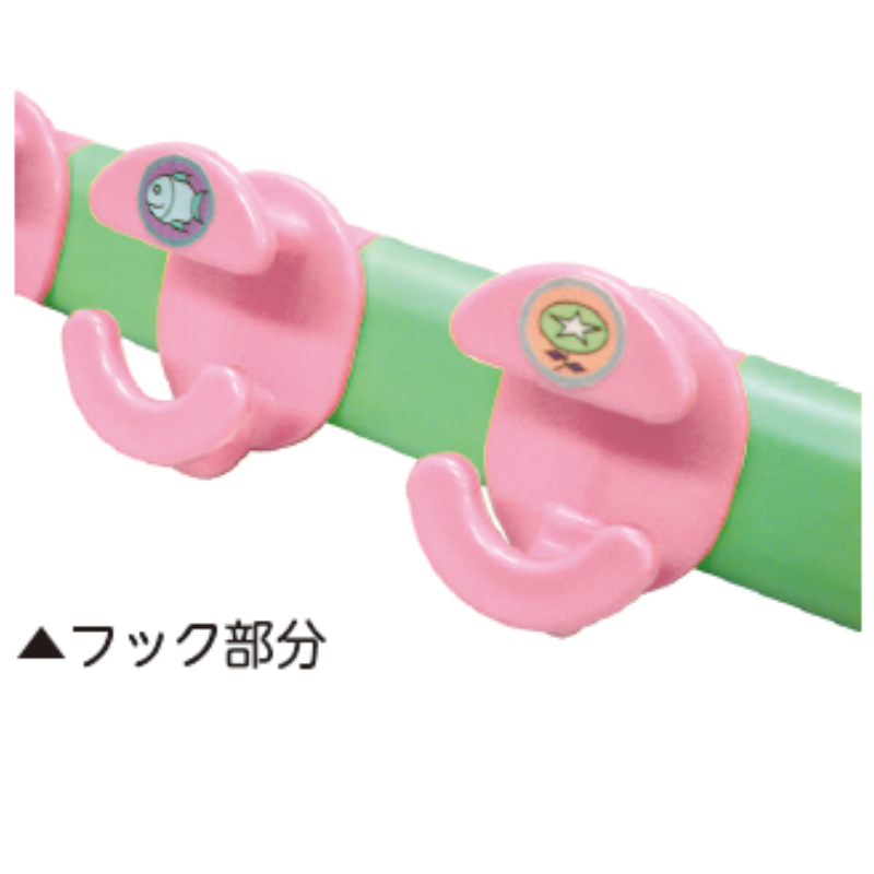 パステルフックスタンド 両面ピンク | 保育,整理用品・設備備品,整理棚